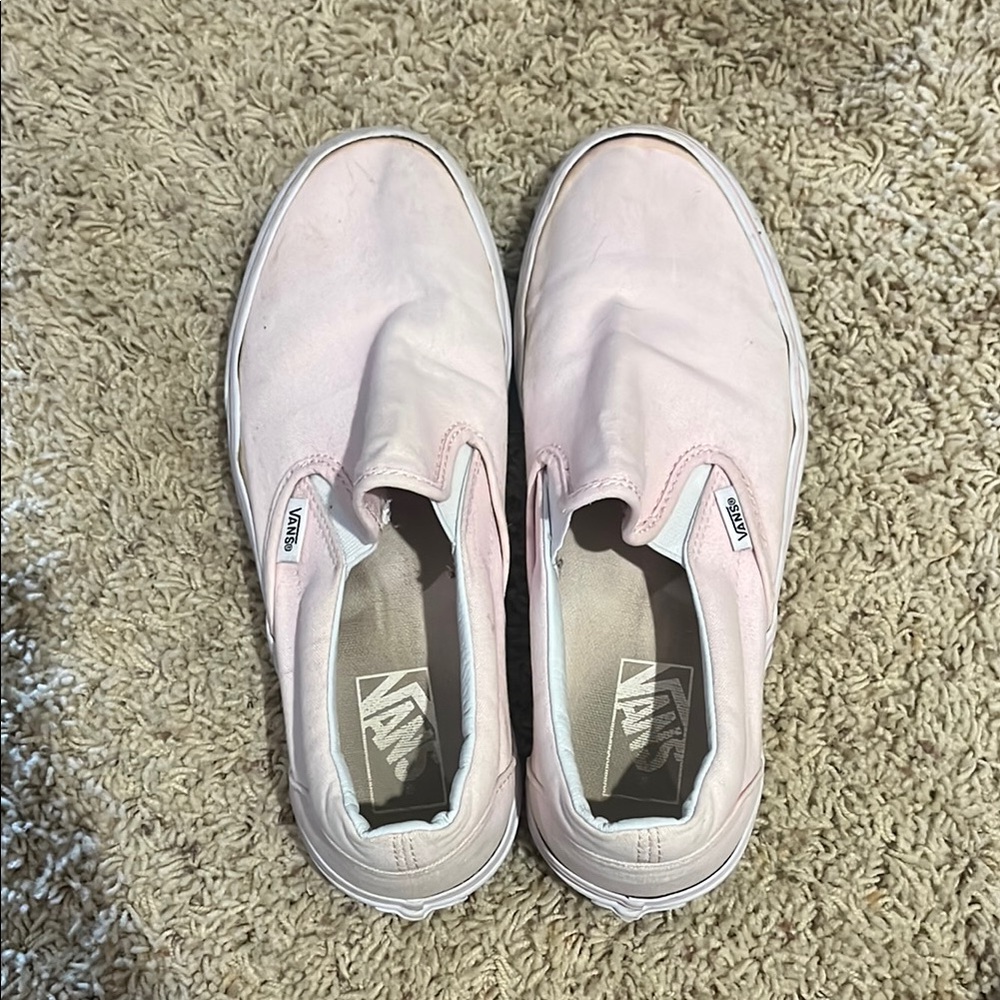 Vans Light Pink Slip-On Shoes